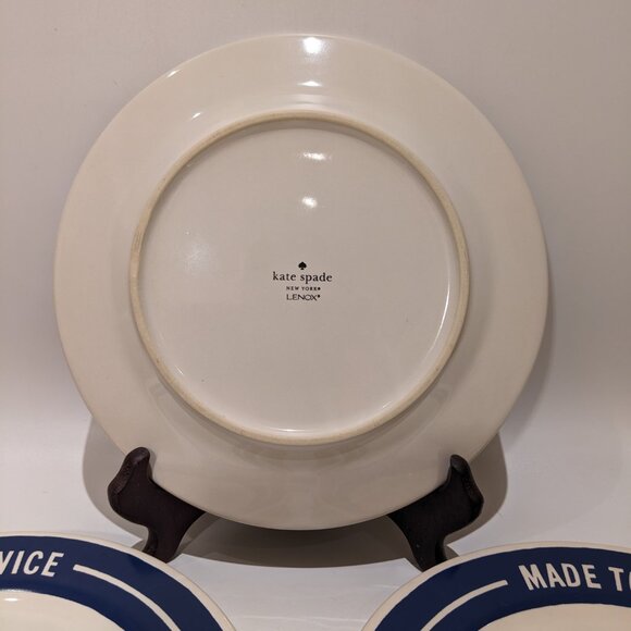 Vintage Kate Spade x Lenox Diner-Style Plates – Set of 4 - Picture 7 of 7